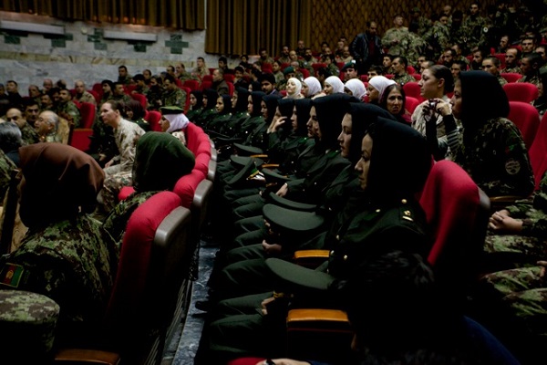 A photo from the "Force for Change: Women of the Afghan Army" series. Photo Courtesy of: Lalage Snow.