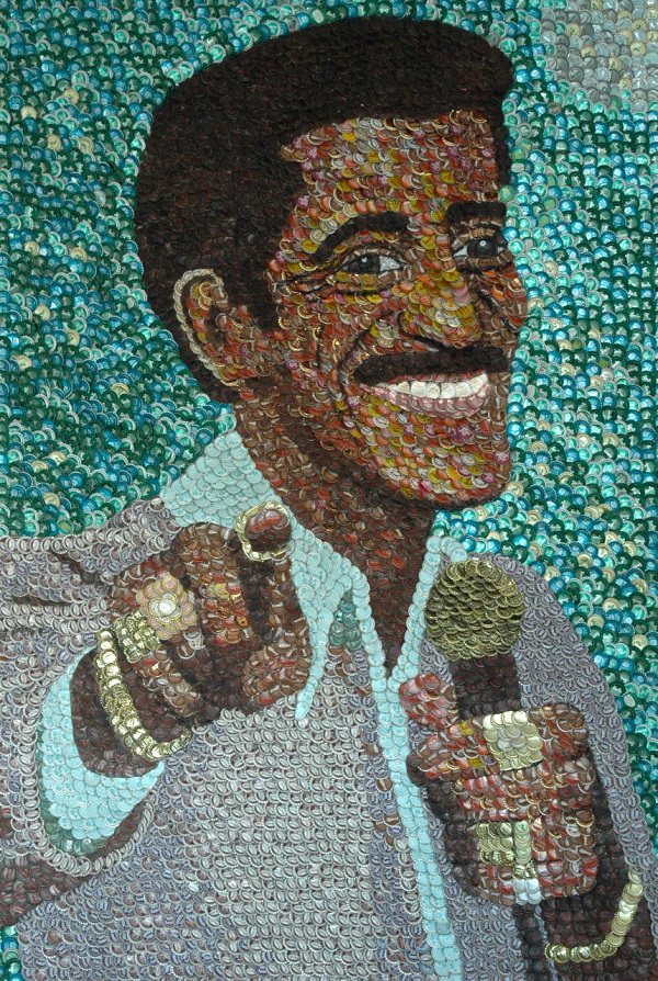 Sammy Davis Jr. by artist Molly Right. Photo Credit: Molly Right.