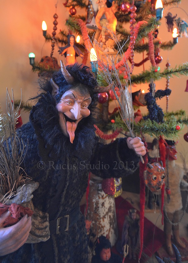 Krampus (a devil-like creature found in various European countries' folklore) by artist Scott Smith of Rucus Studio. Photo Courtesy of: Scott Smith/Rucus Studio.