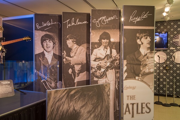 The "Ladies and Gentleman…The Beatles!" exhibit at the NYPL. Photo Credit: Jonathan Blanc/The New York Public Library.