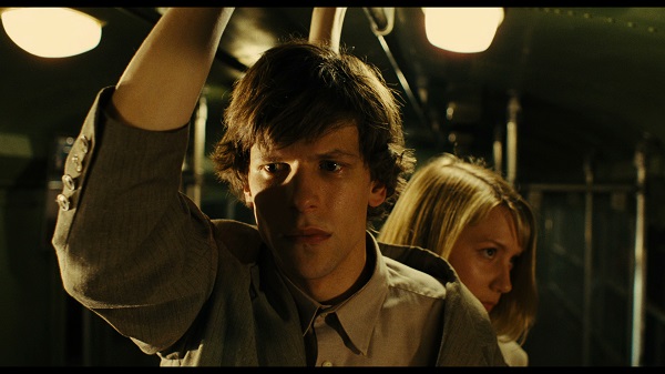 Jesse Eisenberg and Mia Wasikowska in "The Double," a Magnolia Pictures release. Photo courtesy of Magnolia Pictures. Photo credit: Dean Rodgers.