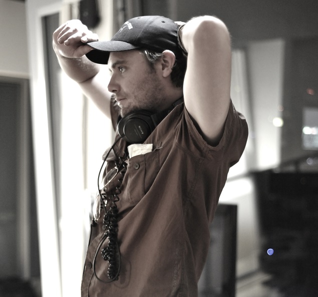 Filmmaker Brad Saville on the set of "Regretting Fish." Photo Credit: Brad Saville.