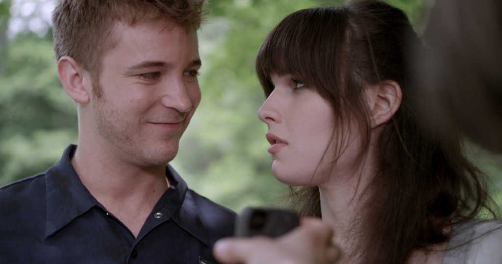 Michael Welch and Michelle Hendley in "Boy Meets Girl." Photo courtesy of Wolfe Video.