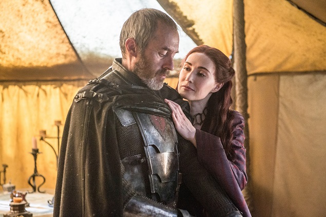  Stephen Dillane and Carice van Houten star in Game of Thrones’ Season 5, episode 10. Photo: Helen Sloan/courtesy of HBO.