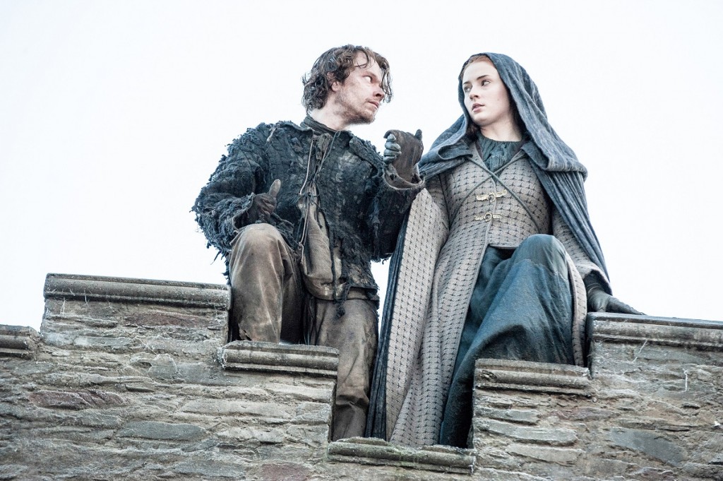 Alfie Allen and Sophie Turner star in Game of Thrones’ Season 5, episode 10. Photo: Helen Sloan/courtesy of HBO.