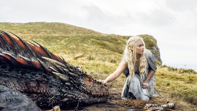 Emilia Clarke stars in Game of Thrones’ Season 5, episode 10. Photo: Helen Sloan/courtesy of HBO.