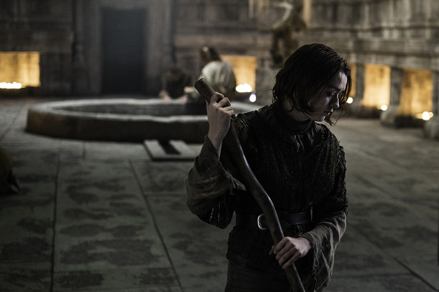 Game of Thrones season 5, episode 3: Maisie Williams as Arya Stark. Photo: Helen Sloan/courtesy of HBO.