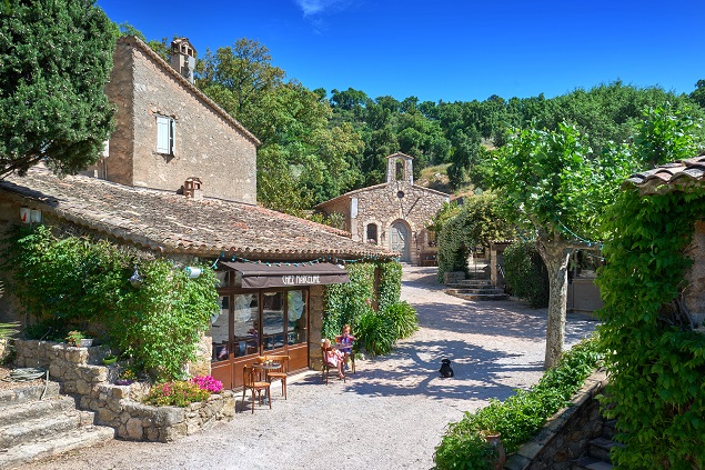 The marketplace at Johnny Depp's estate. Photo Credit: Cote d'Azur Sotheby's International Realty.