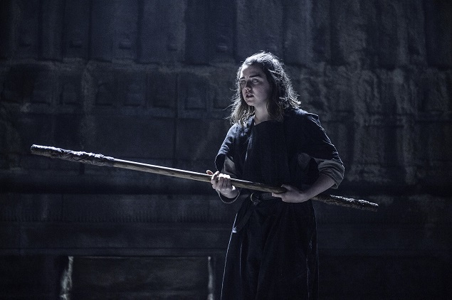 Maisie Williams as Arya Stark in Game of Thrones Season 6, episode 3. Photo Credit: Helen Sloan/courtesy of HBO.