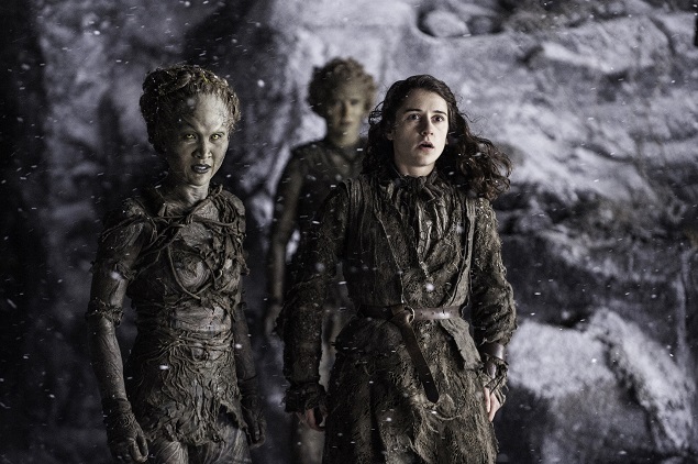 Kae Alexander as Leaf and Ellie Kendrick as Meera Reed in Season 6 of Game of Thrones. Photo Credit: Helen Sloan/courtesy of HBO.