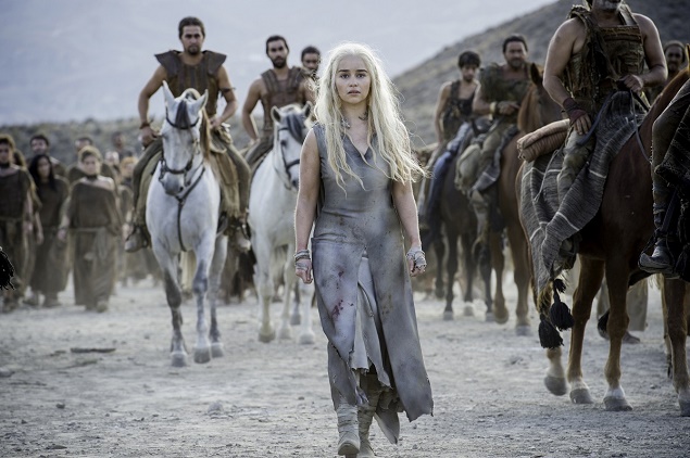Emilia Clarke as Daenerys Targaryen in Game of Thrones Season 6, episode 3. Photo Credit: Macall B. Polay/courtesy of HBO.
