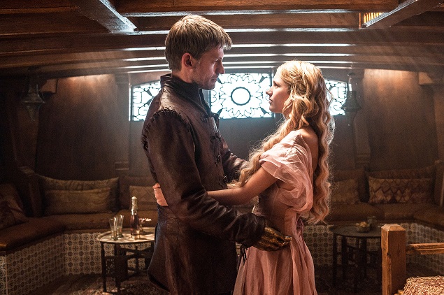Nikolaj Coster-Waldau, Nell Tiger Free in Season 5 of Game of Thrones. Photo Credit: Helen Sloan/courtesy of HBO.